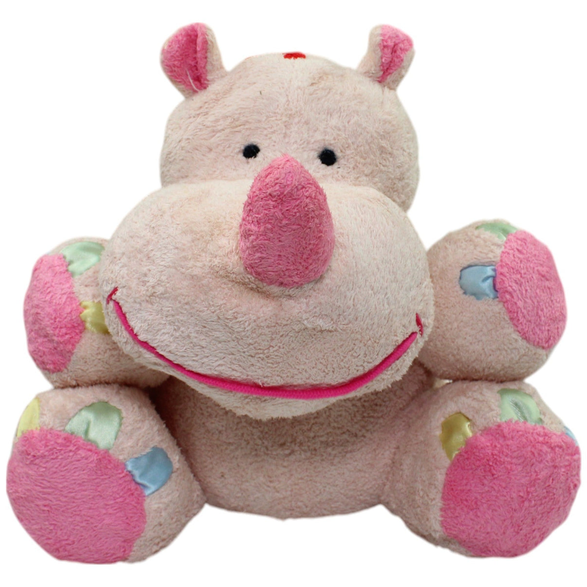 123000016085 CP International Rosa Nashorn, sitzend Kuscheltier Kumpel Leo Gebraucht