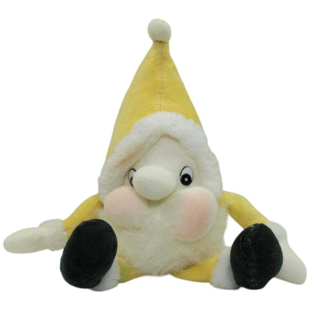 123000016096 Wünsche Gelber Schlenker Wichtel, sitzend Plüschfigur Kumpel Leo Gebraucht