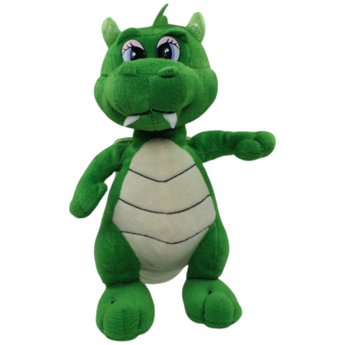 123000016099 Unbekannt Stehender Drache, grün Kuscheltier Kumpel Leo Gebraucht