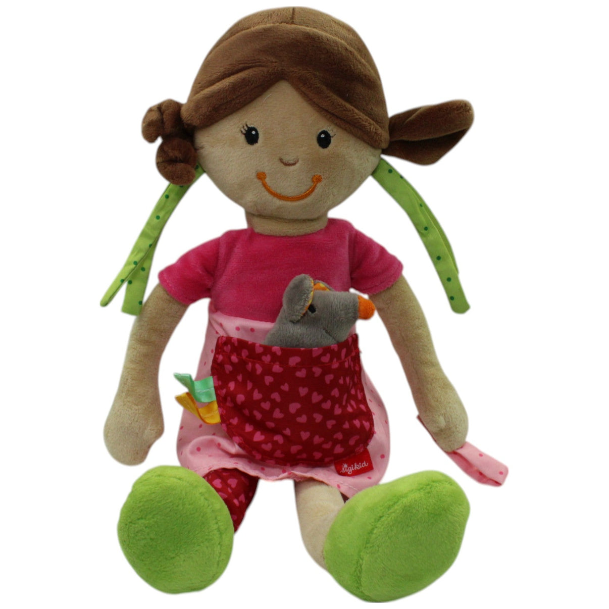 123000016116 Sigikid Mädchen mit Maus (ohne Greiflinge & Blume) Lernfigur Kumpel Leo Gebraucht