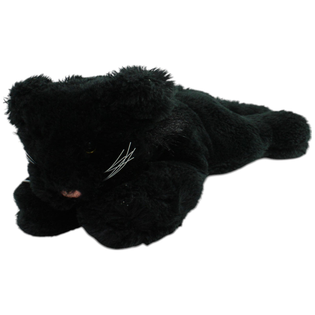 123000016161 Sunkid Süßer liegender Panther, groß Kuscheltier Kumpel Leo _Vintage_ Gebraucht Raubkatze