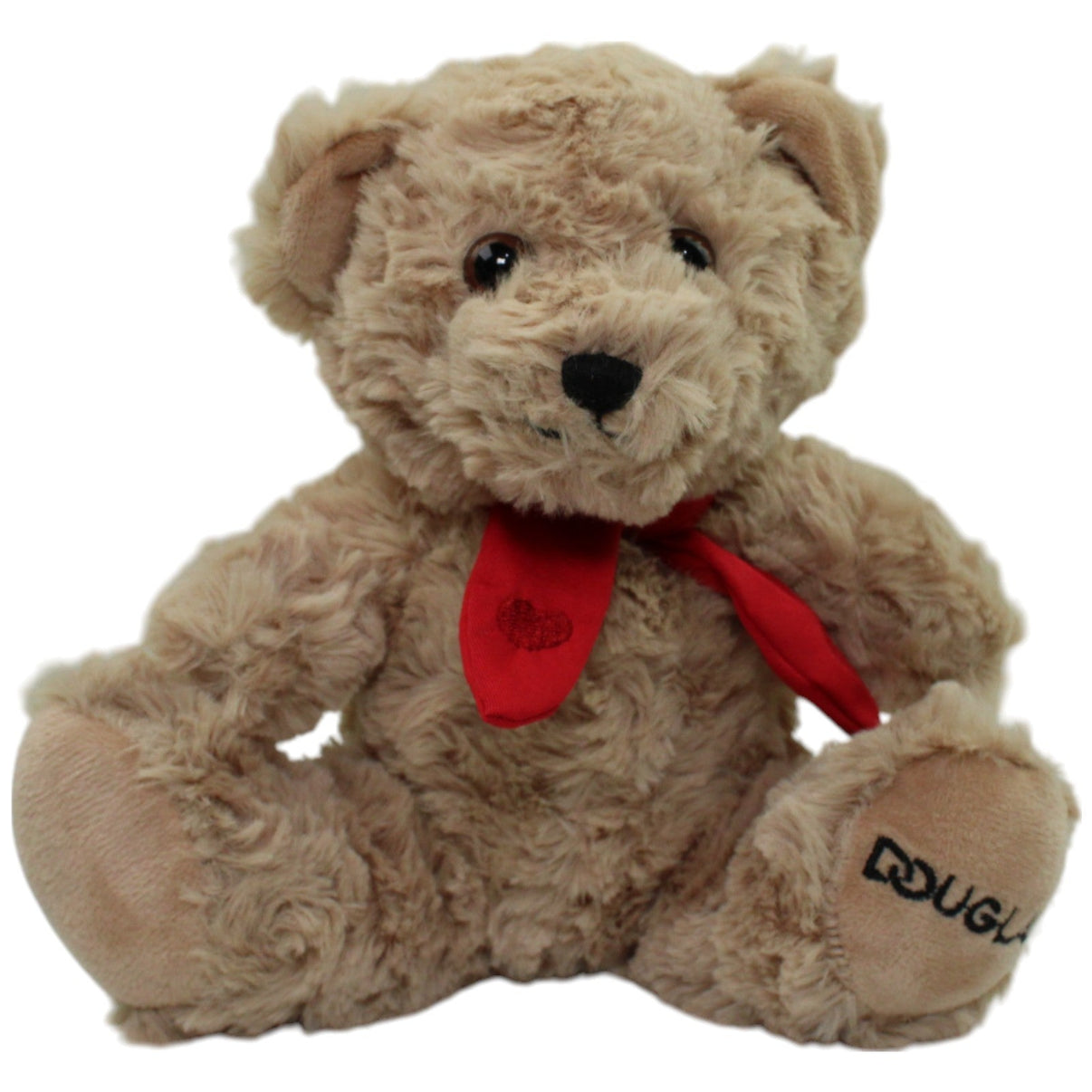 123000016172 Douglas Douglas, beiger Teddybär mit rotem Halstuch Kuscheltier Kumpel Leo Gebraucht Teddy Teddybär