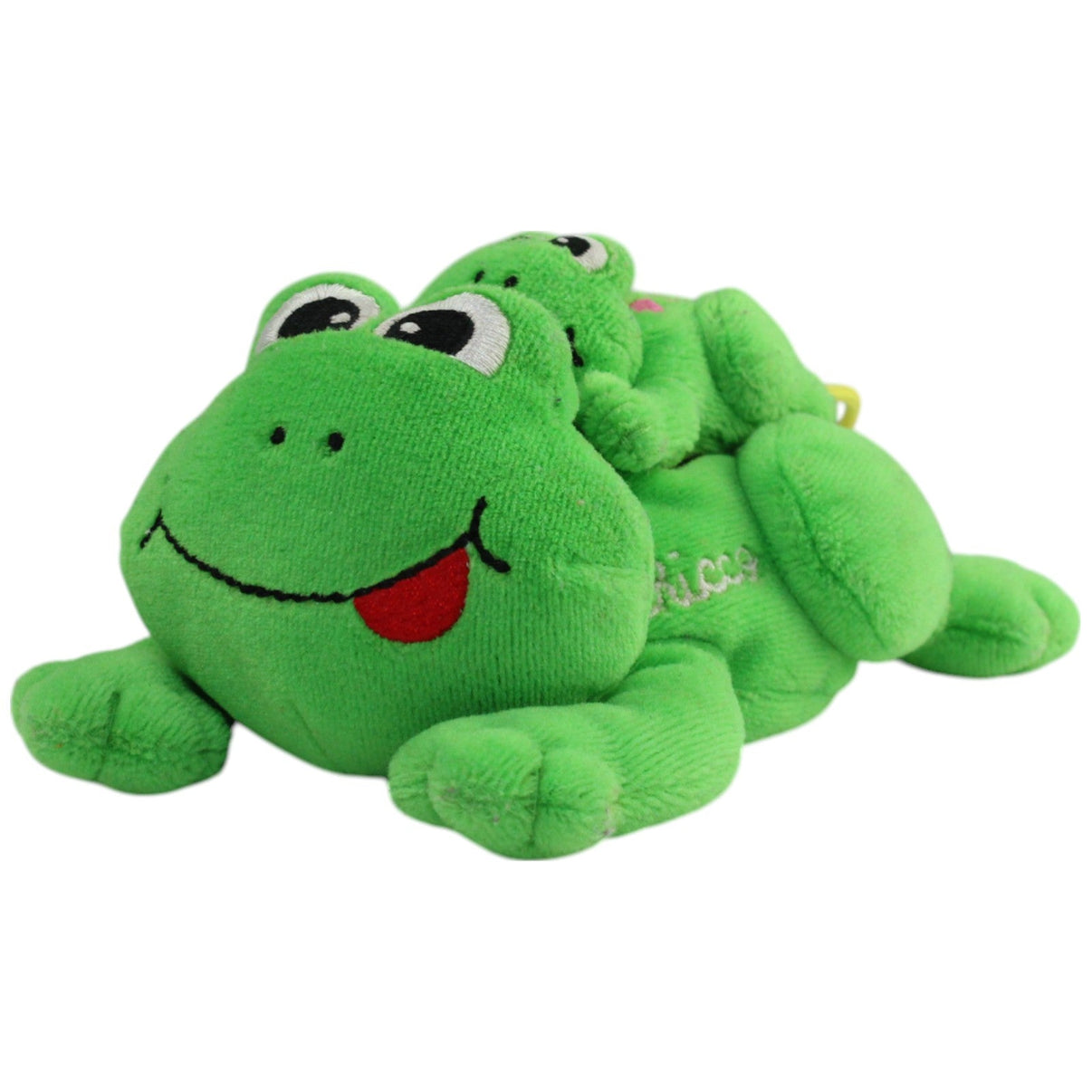 123000016216 Chicco Großer Frosch mit Baby Frosch Kuscheltier Kumpel Leo _Vintage_ Gebraucht Vintage