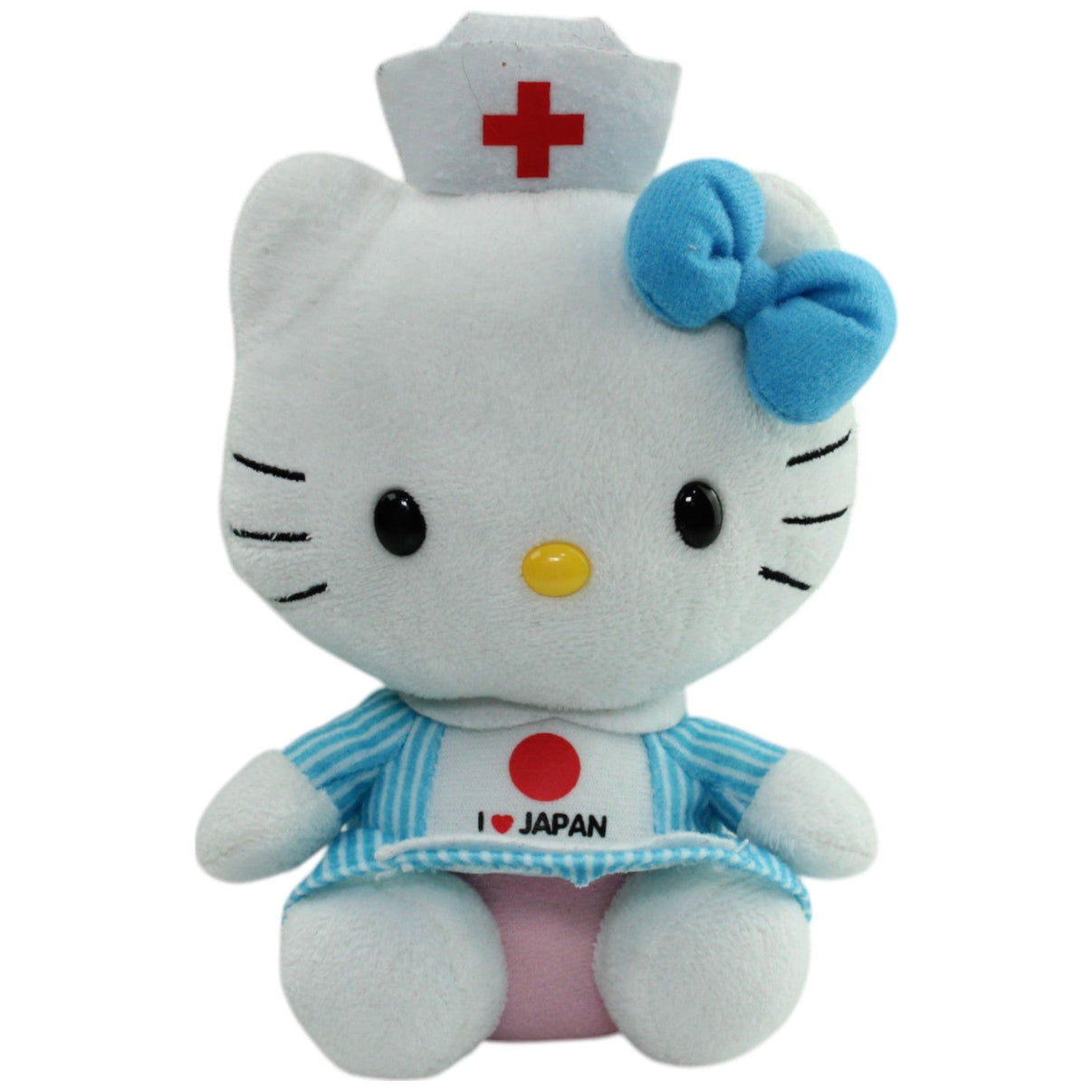 123000016218 Unbekannt Hello Kitty, Krankenschwester "I love Japan" Kuscheltier Kumpel Leo Gebraucht