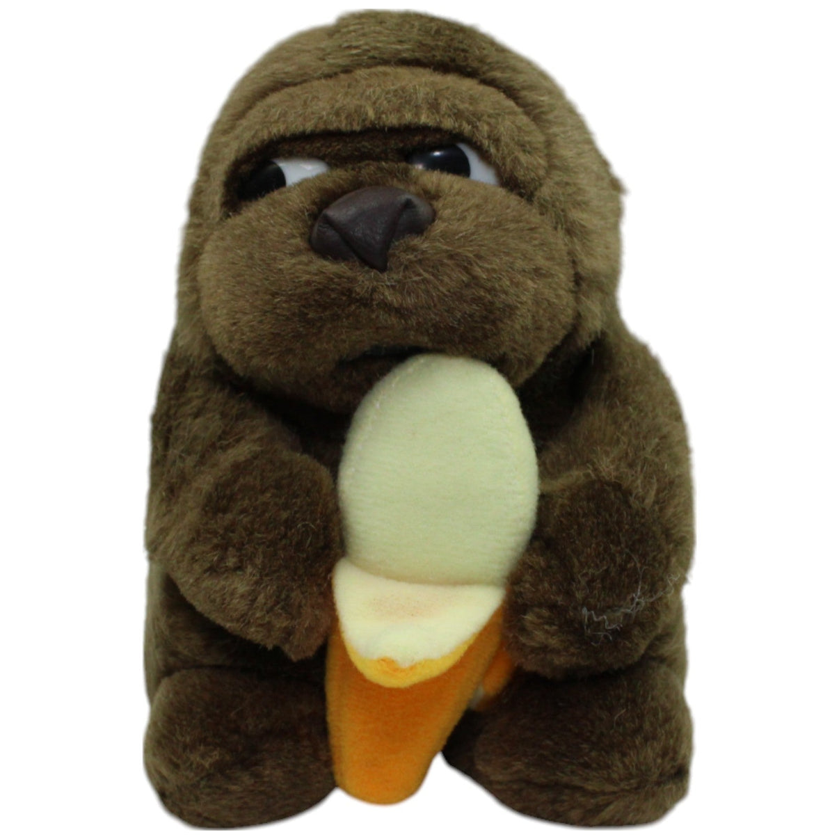123000016264 Embrace Asia Gorilla mit Banane, sitzend Kuscheltier Kumpel Leo _Vintage_ Affe Gebraucht