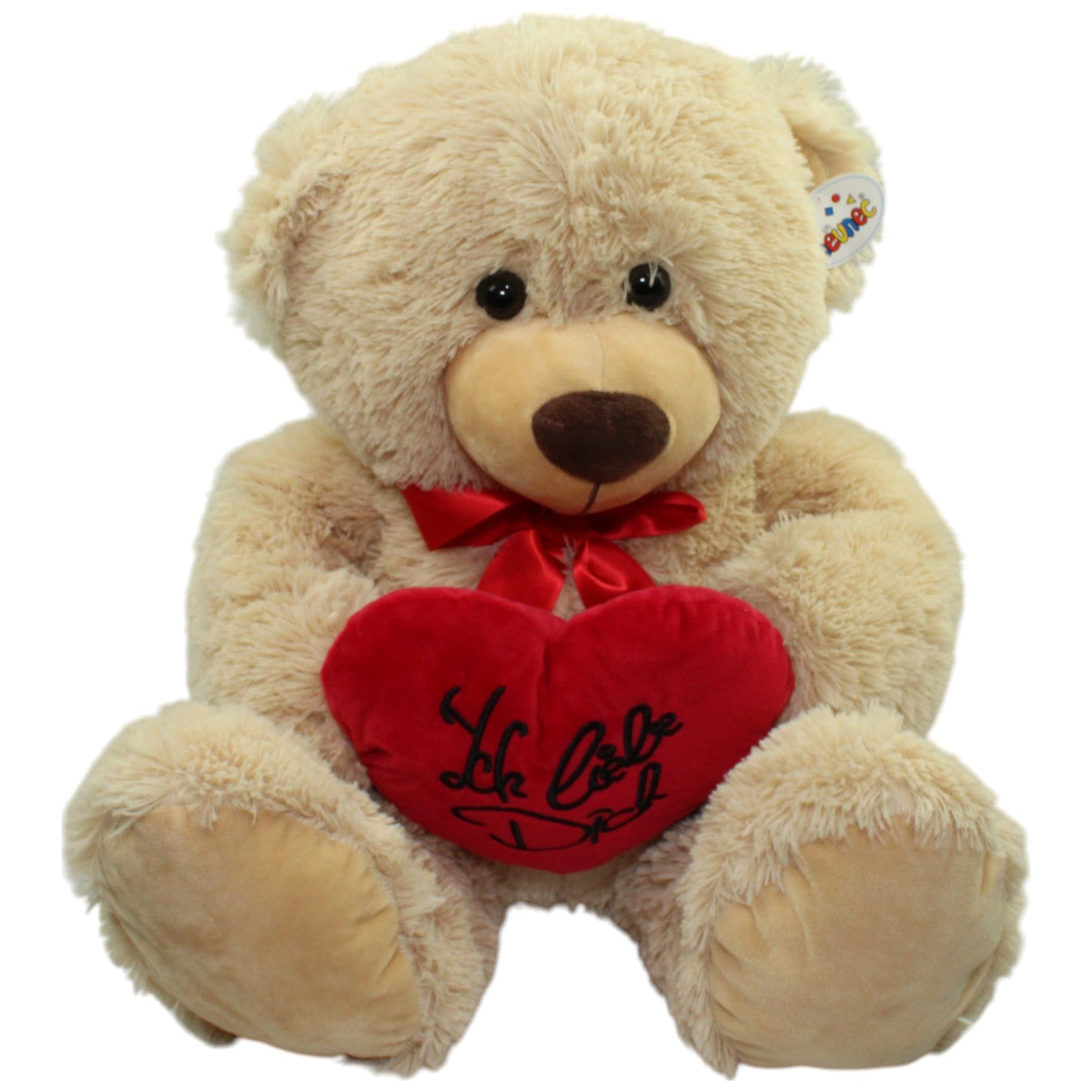 123000016309 Heunec XXL Teddybär mit Herz "Ich liebe Dich" Kuscheltier Kumpel Leo neu Teddy Teddybär