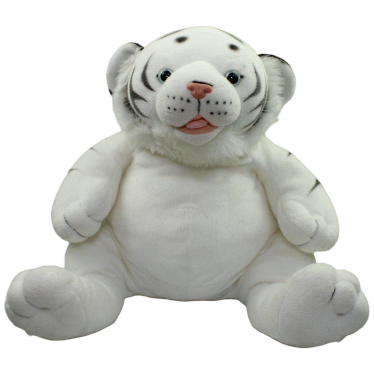 123000016318 Uni - Toys Leosco, XL weißer Tiger sitzend Kuscheltier Kumpel Leo Gebraucht LEOSCO
