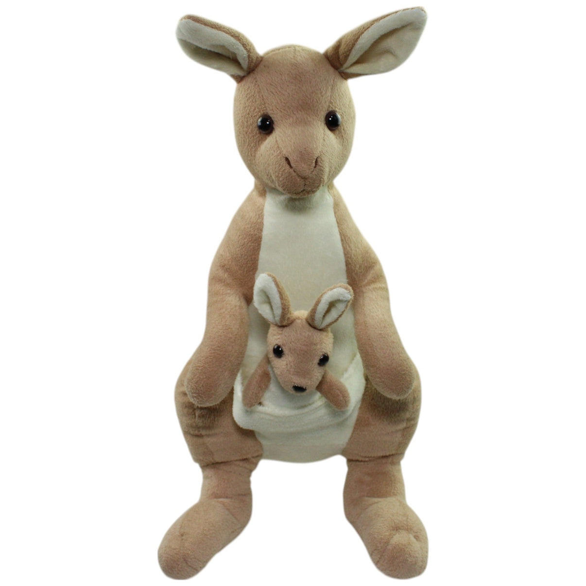 123000016330 Bob der Bär XL Känguru mit Baby Kuscheltier Kumpel Leo Gebraucht