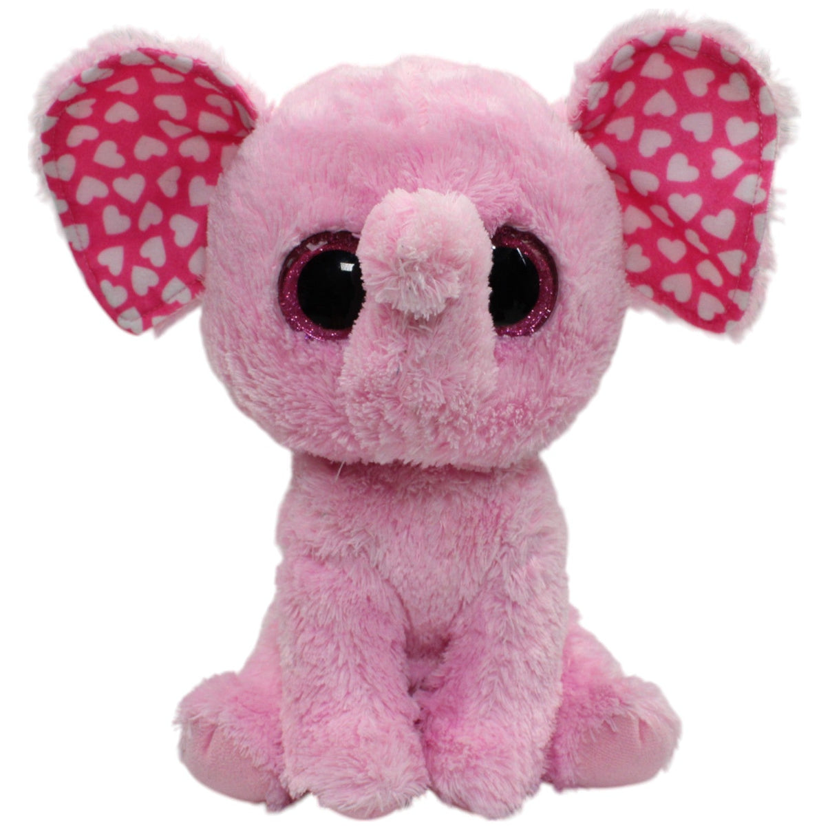 123000016421 TY Rosa Elefant Sugar mit Herz - Muster Ohren Kuscheltier Kumpel Leo Gebraucht