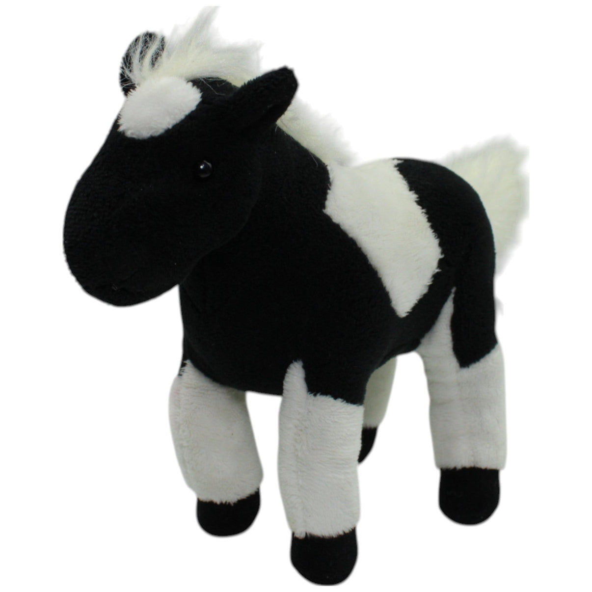 123000016435 Cornelissen Western Pferd, schwarz - weiß Kuscheltier Kumpel Leo Gebraucht