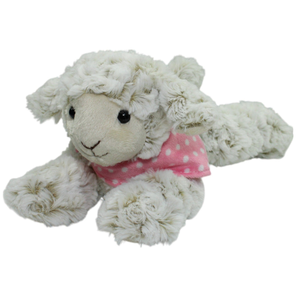 123000016443 Dressler & Zimmerhackl KG Süßes Lamm mit pinkem Halstuch, liegend Kuscheltier Kumpel Leo Gebraucht Ostern Schaf
