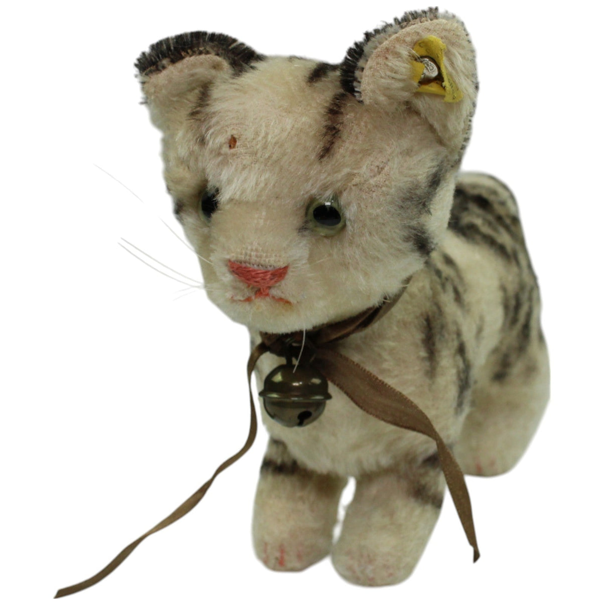 123000016452 Steiff Katze Tabby (1314.00) Kuscheltier Kumpel Leo _Vintage_ Gebraucht Vintage