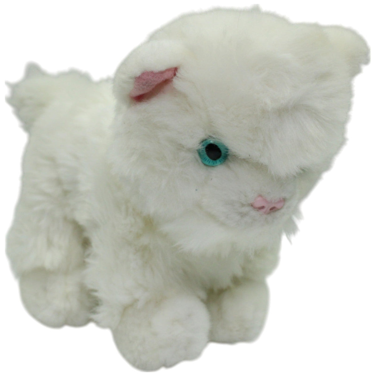 123000016457 Keel Toys Süßes weißes Katzen - Baby Kuscheltier Kumpel Leo Gebraucht