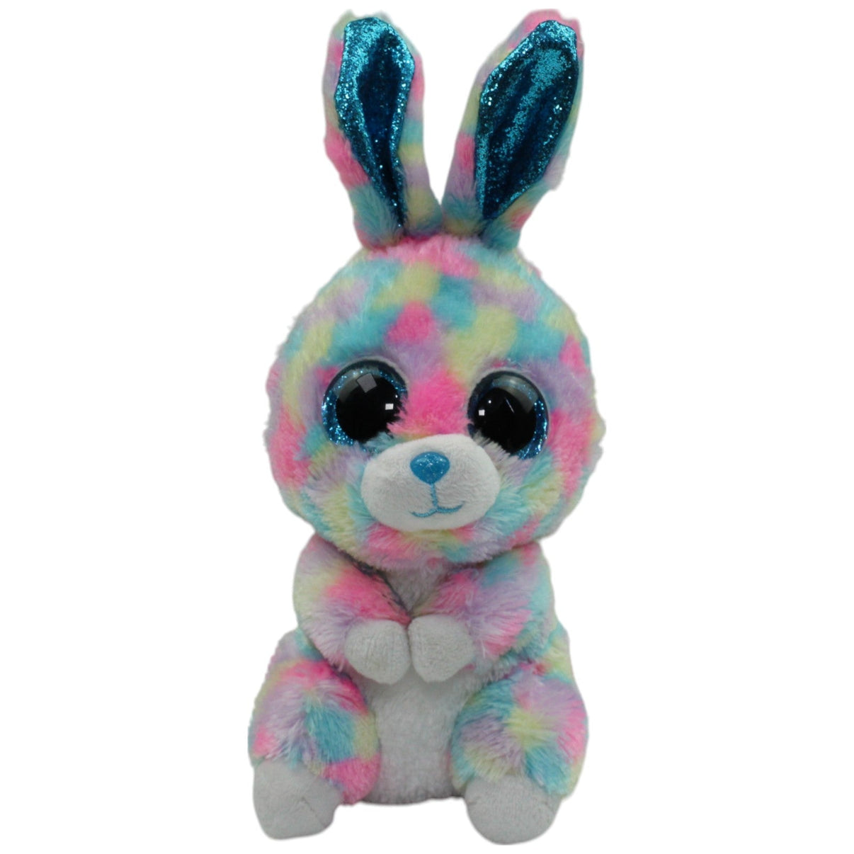 123000016459 TY Bunter Hase Hops mit Glitzerohren Kuscheltier Kumpel Leo Gebraucht Hase Ostern