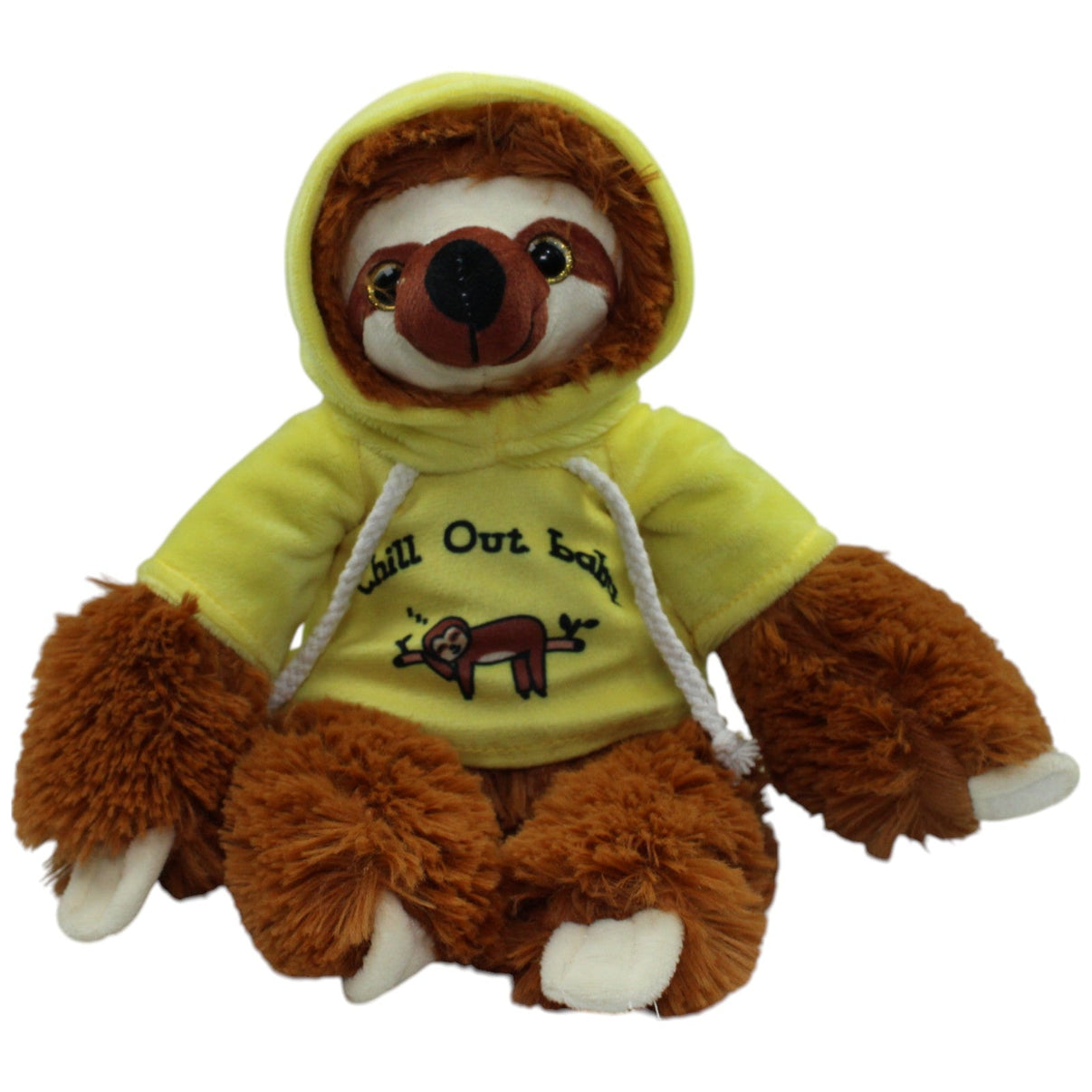 123000016467 Unbekannt Faultier mit Hoodie "Chill Out baby" Kuscheltier Kumpel Leo Gebraucht
