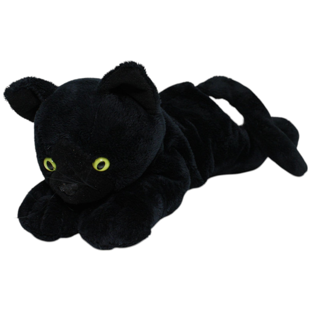 123000016474 K&M International Wild Republic Bean Bag, Schwarze Katze liegend Kuscheltier Kumpel Leo _Vintage_ Gebraucht Vintage