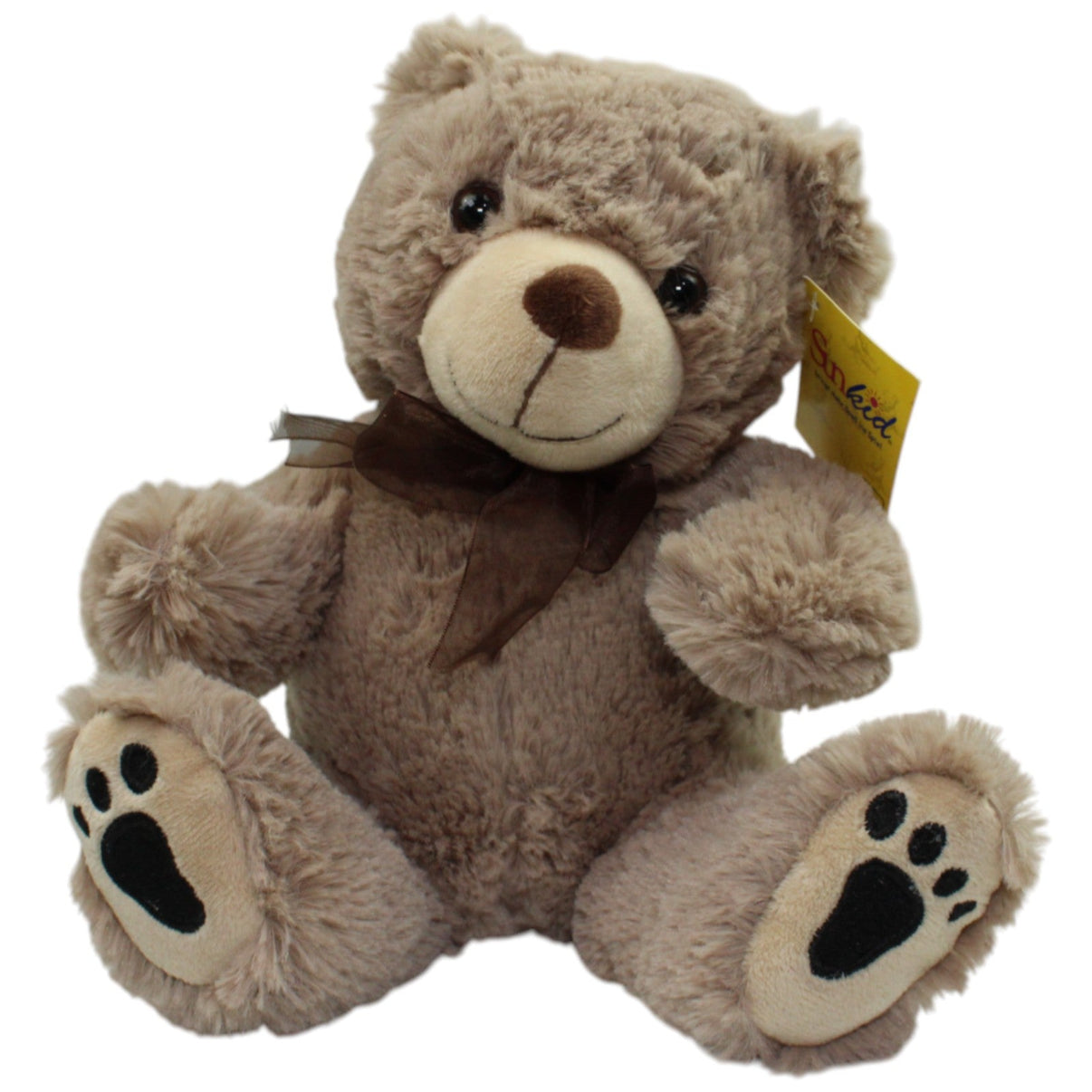 123000016489 Sunkid Süßer Teddy mit Schleife, sitzend Kuscheltier Kumpel Leo neu Teddy Teddybär