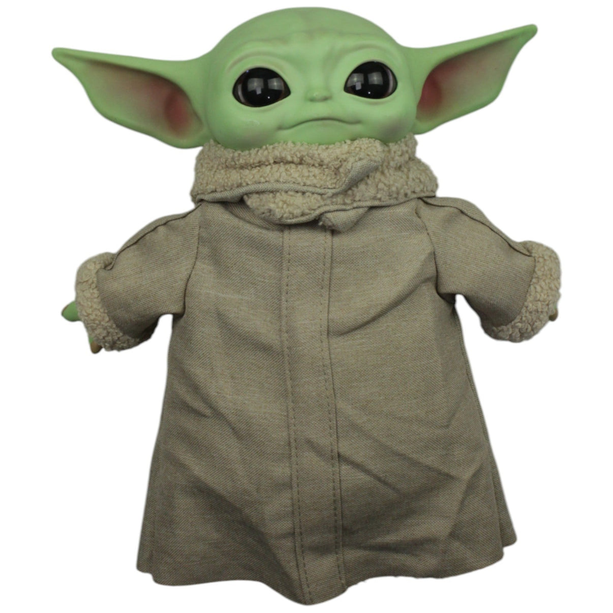 123000016533 Mattel Grogu mit Kunststoffkopf aus Star Wars Plüschfigur Kumpel Leo Baby Yoda Gebraucht Mandalorian