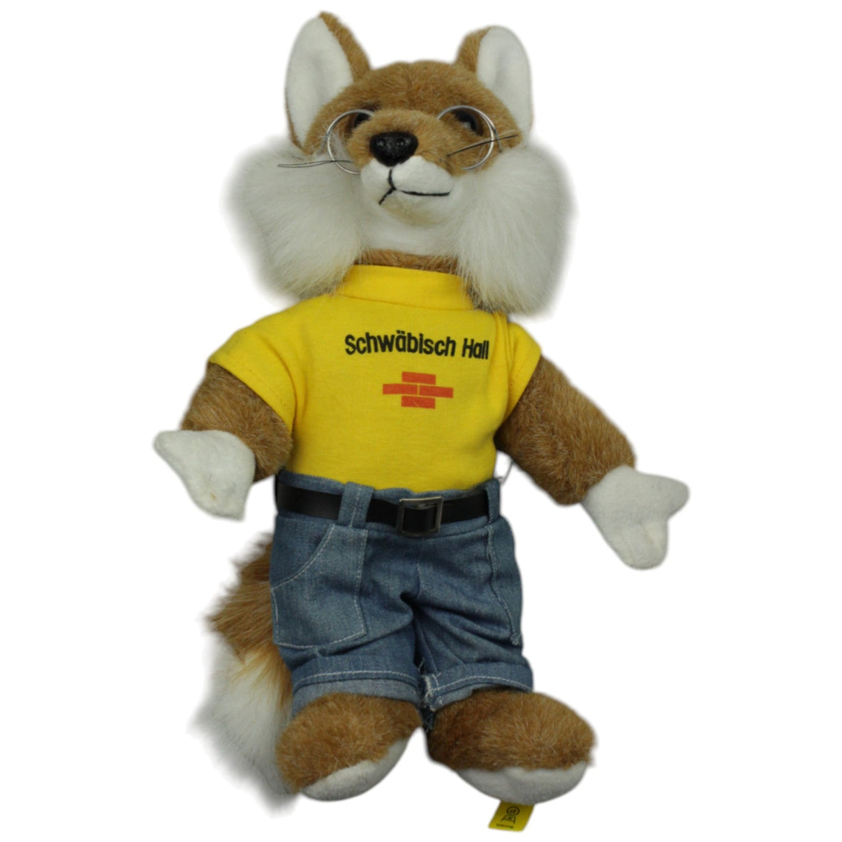 123000016565 Kinderspiel W. Schwitzke Schwäbisch Hall, großer Bausparfuchs männlich Kuscheltier Kumpel Leo Fuchs Gebraucht