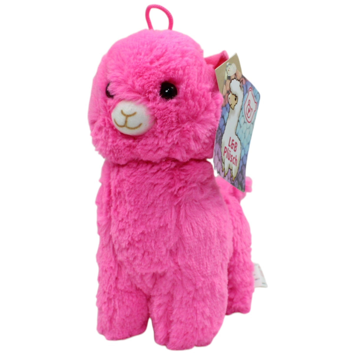 123000016573 Landahl & Baumann Alpaka, pink Kuscheltier Kumpel Leo Alpaka Lama neu