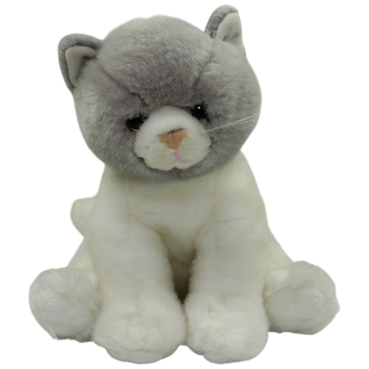 123000016685 SIMEXTOYS Süße graue Katze, sitzend Kuscheltier Kumpel Leo 20cm Gebraucht Grau