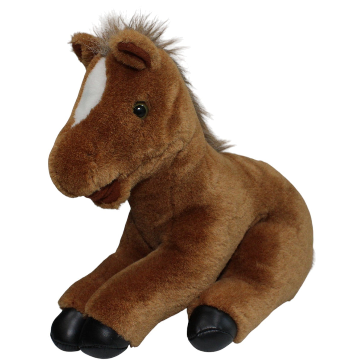 123000016736 Unbekannt Süßes braunes Pferd mit weißer Blässe Kuscheltier Kumpel Leo 33cm Braun Gebraucht