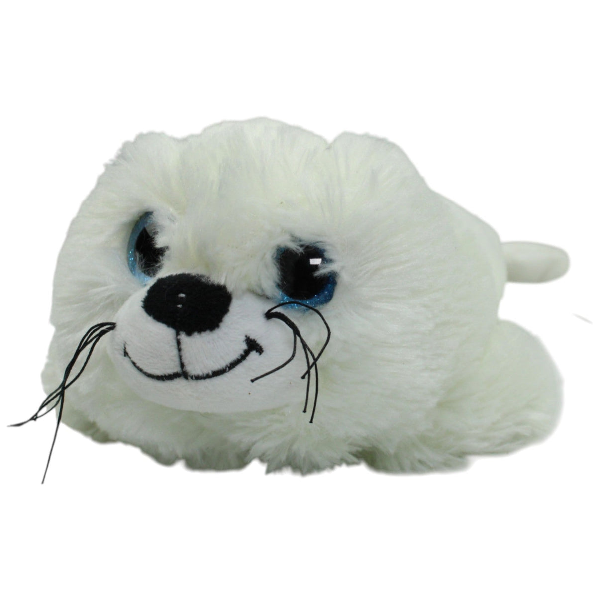 123000016756 Krüger & Gregoriades Freundliche weiße Robbe Kuscheltier Kumpel Leo 30cm Gebraucht Kuscheltier