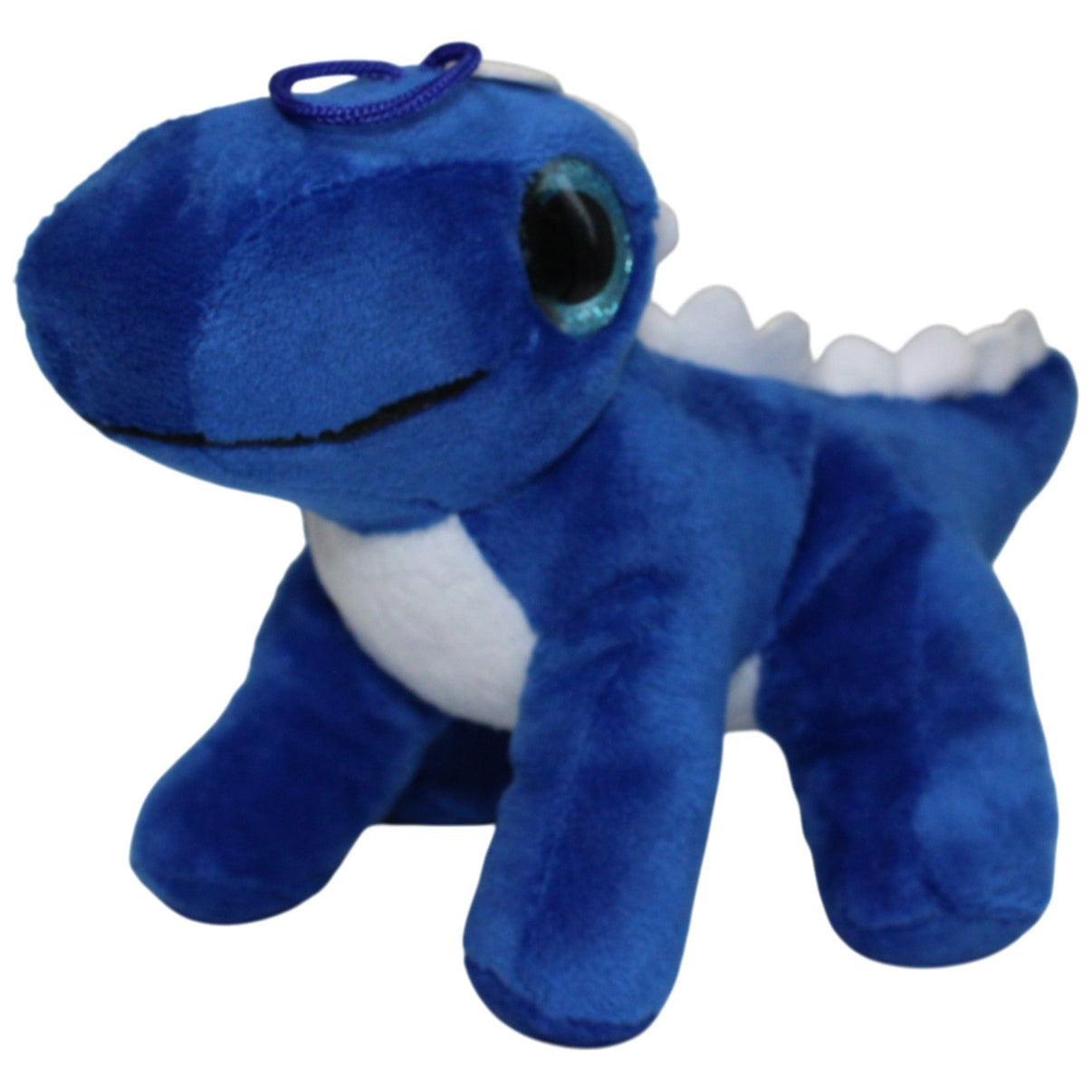 123000016771 Unbekannt Süßer blauer Dinosaurier mit Glitzer - Augen Kuscheltier Kumpel Leo 20cm Blau Dino