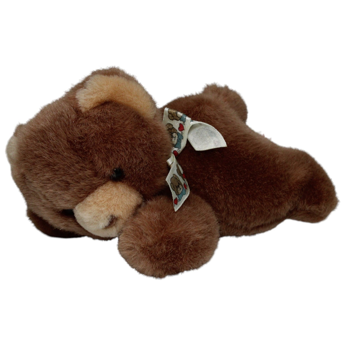 123000016775 sera Hübscher liegender Teddybär mit Schleife Kuscheltier Kumpel Leo 22cm Braun Gebraucht