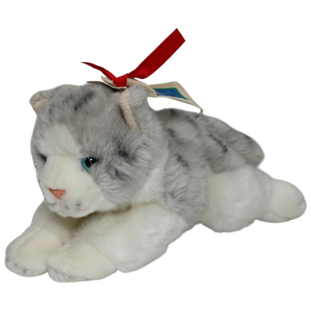 123000016778 Mimex Brands & Labels Anna Club Plush, graue kleine Katze Kuscheltier Kumpel Leo 22cm Gebraucht Grau
