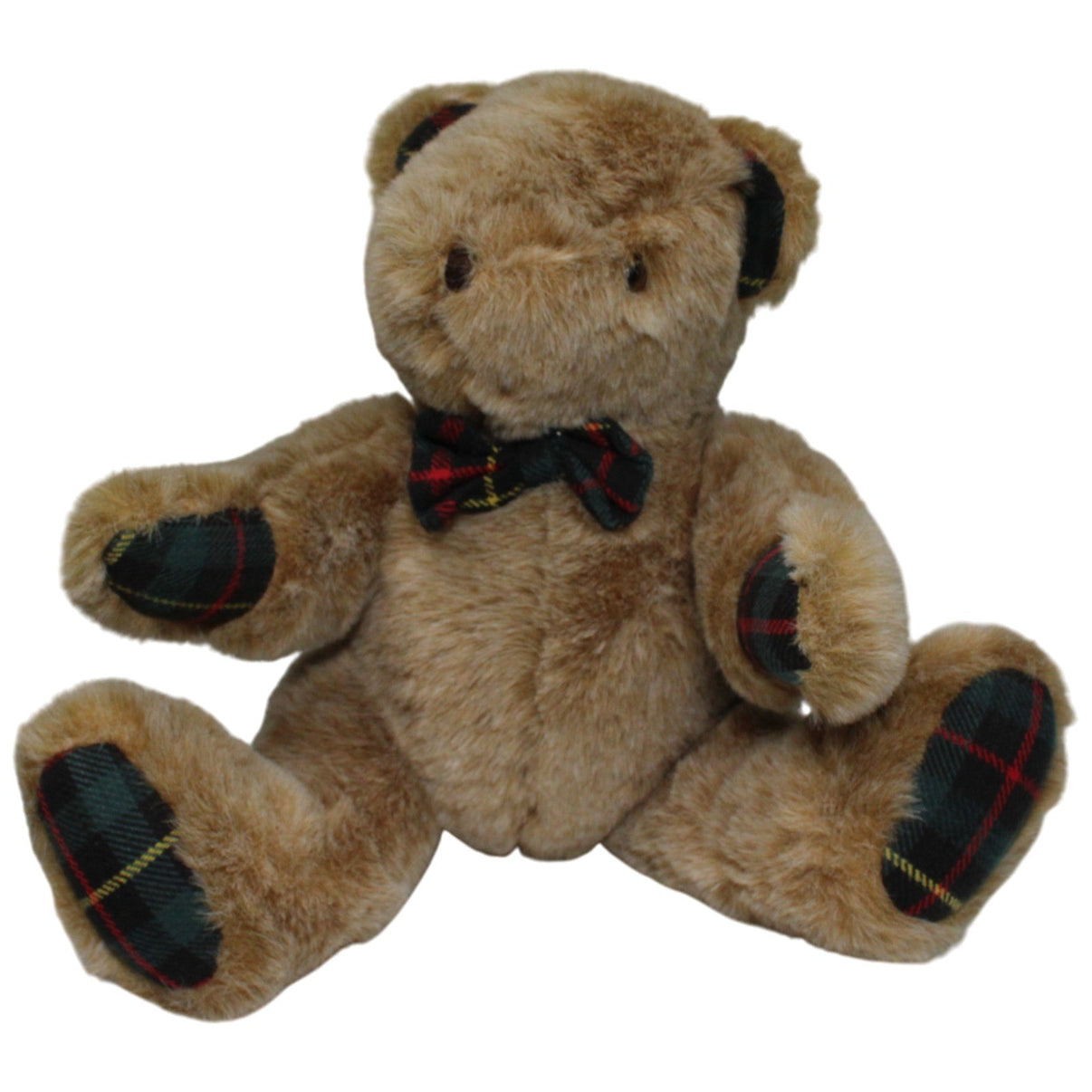 123000016783 Unbekannt Schöner Teddy mit Schleife und beweglichen Gliedern Kuscheltier Kumpel Leo 40cm Beige Braun