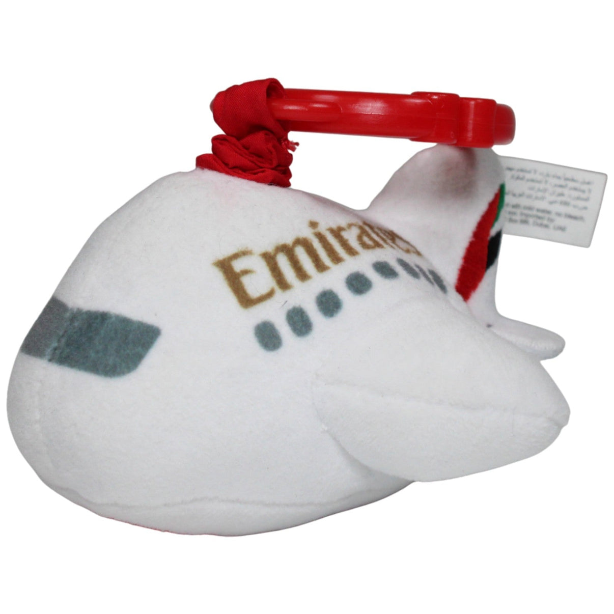 123000016788 Emirates Flugzeug mit Vibration Greifling Kumpel Leo 12cm Gebraucht Grau