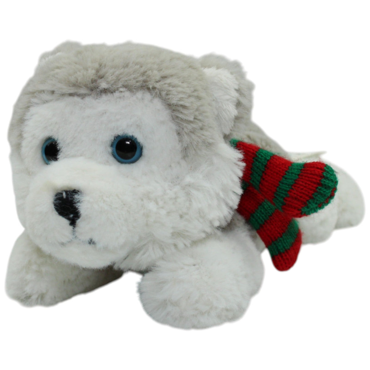 123000016849 LF Beauty Husky mit Schal Kuscheltier Kumpel Leo 23cm Gebraucht Grau