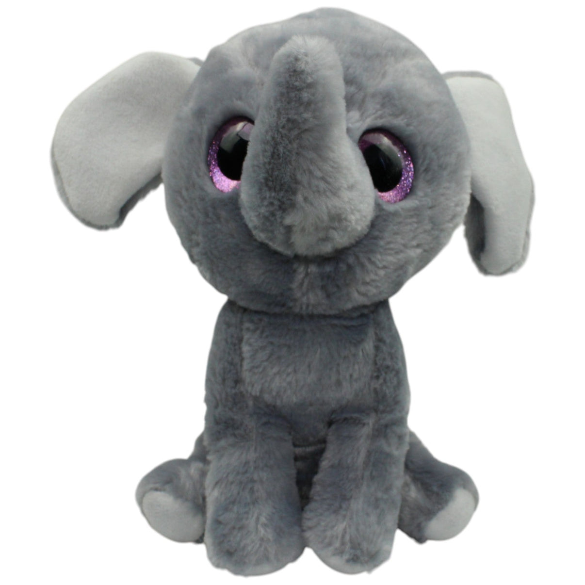123000016858 TEDI Kuschelfreund, Elefant mit Glitzeraugen Kuscheltier Kumpel Leo 27cm Gebraucht Grau