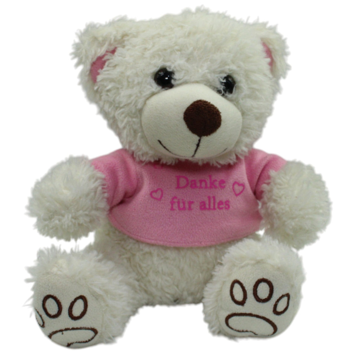 123000016873 Sunkid Teddy mit rosa Shirt "Danke für alles" Kuscheltier Kumpel Leo 21cm Gebraucht Kuscheltier
