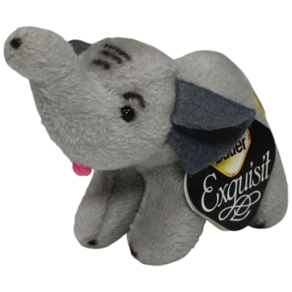 123000016883 Bauer Exquisit, kleiner Elefant Kuscheltier Kumpel Leo 12cm Gebraucht Grau