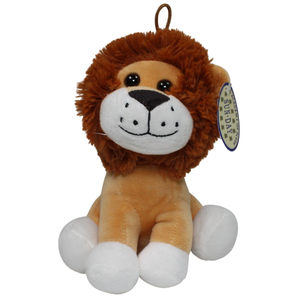 123000016908 SUN - DAY Süßer Löwe, sitzend Kuscheltier Kumpel Leo 15cm Braun Kuscheltier