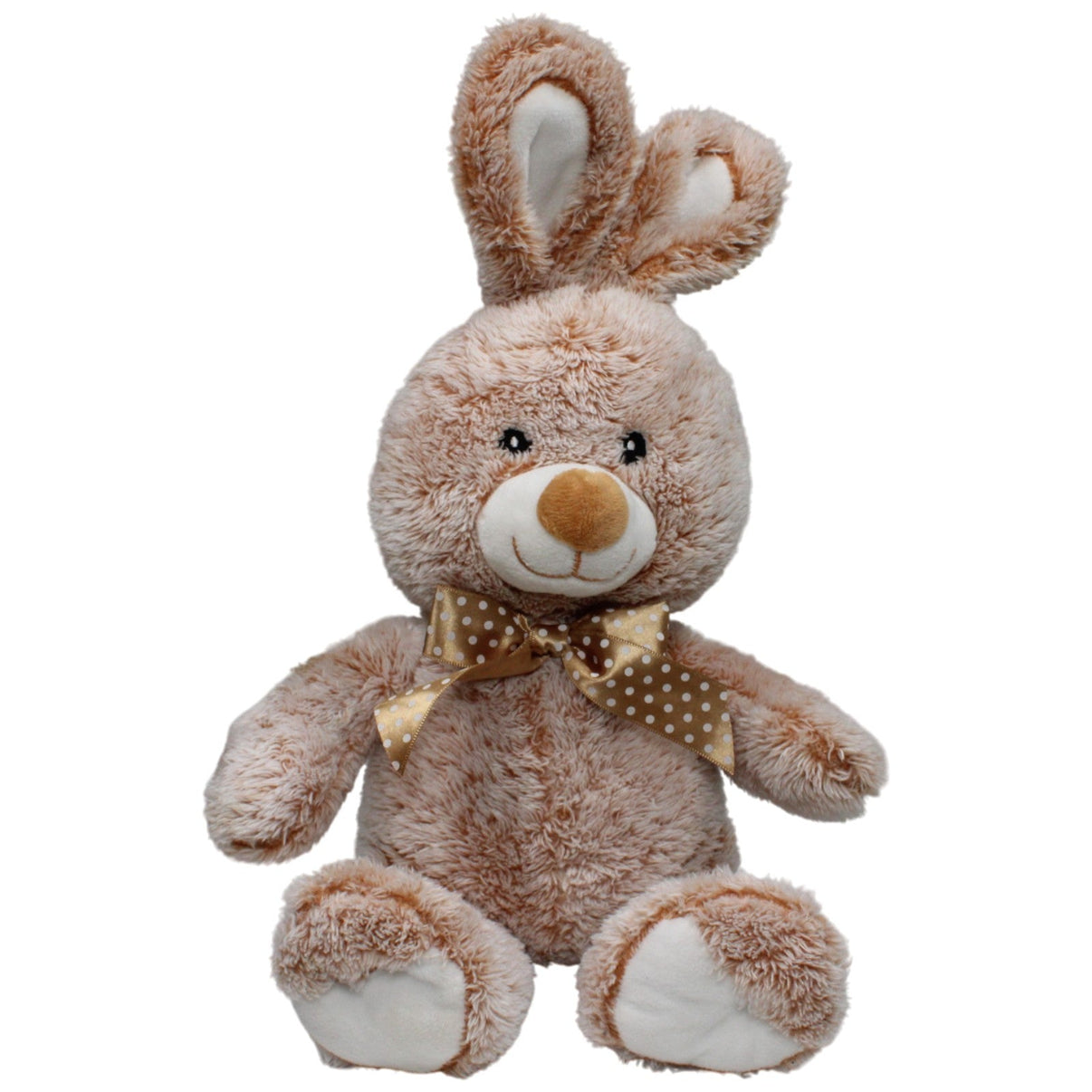 123000016938 Nicotoy Süßer großer Hase mit Schleife Kuscheltier Kumpel Leo 40cm Beige Gebraucht