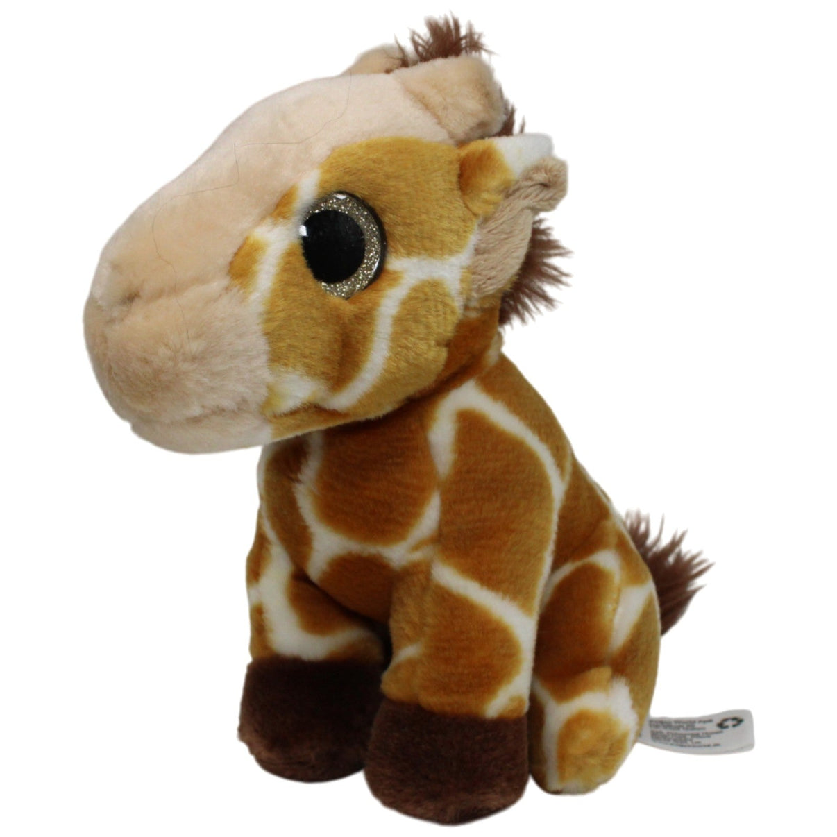 123000016942 Petjes World Süße Giraffe mit Glitzeraugen Kuscheltier Kumpel Leo 18cm Beige Braun