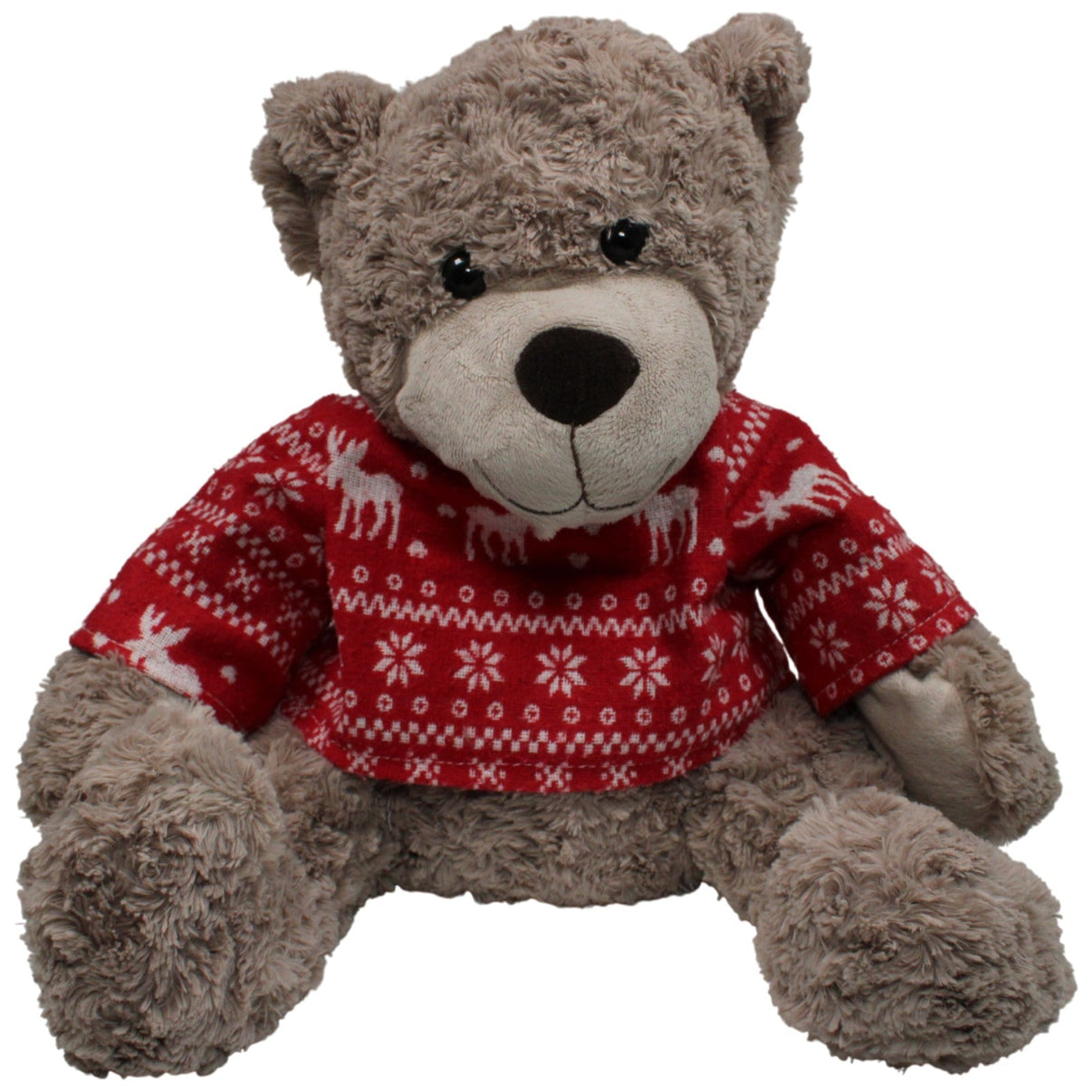 123000016947 JOINCO POLSKA XL Teddybär mit Weihnachts - Pullover Kuscheltier Kumpel Leo 50cm Beige Braun