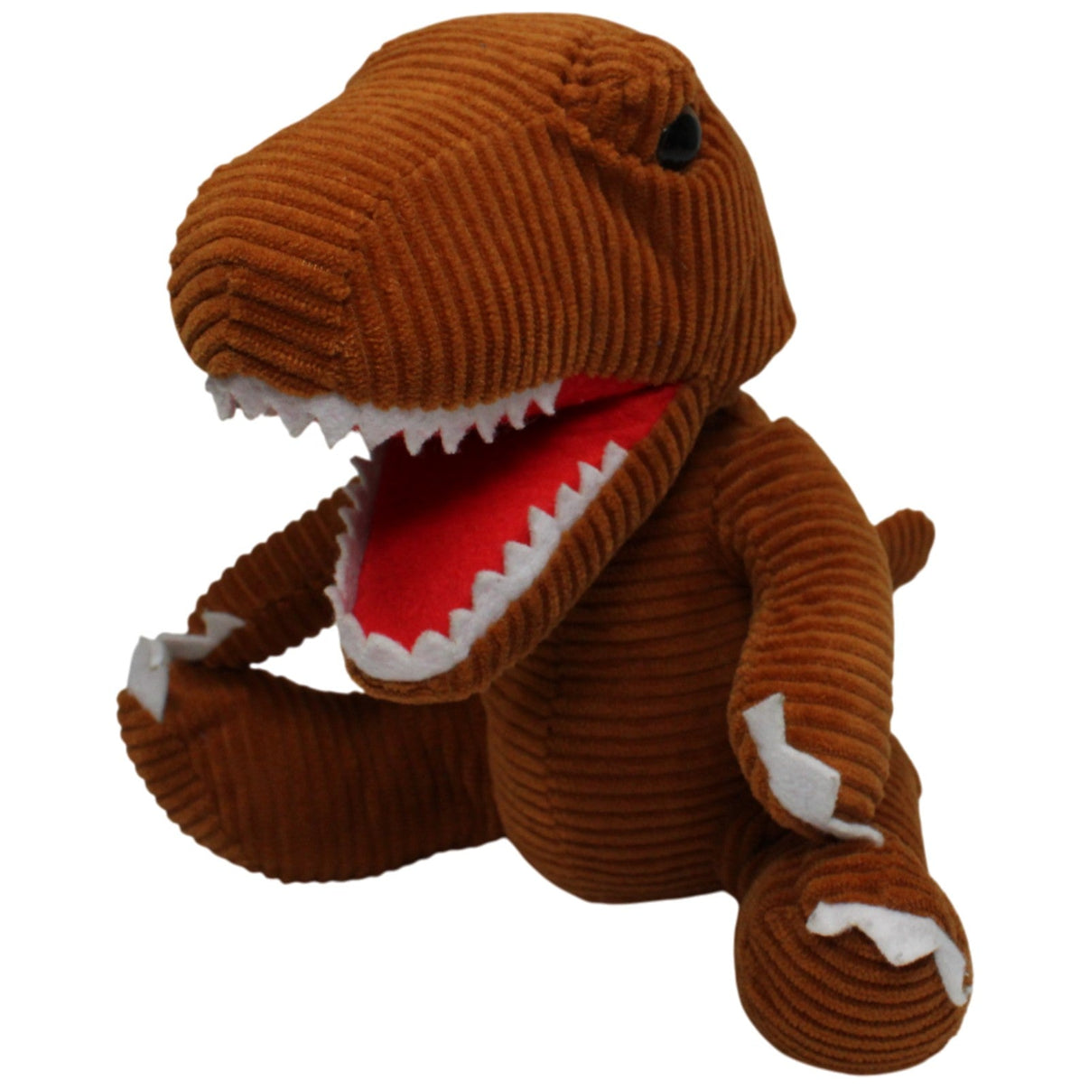 123000016952 Unbekannt Brauner Tyrannosaurus Rex in Cord Optik Kuscheltier Kumpel Leo 25cm Braun Dino