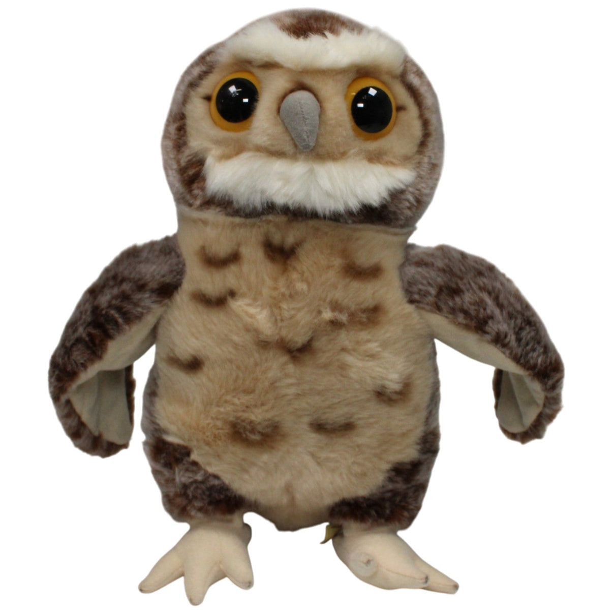 123000016958 One For Fun Animigos, Waldkauz Kuscheltier Kumpel Leo 27cm Beige Braun