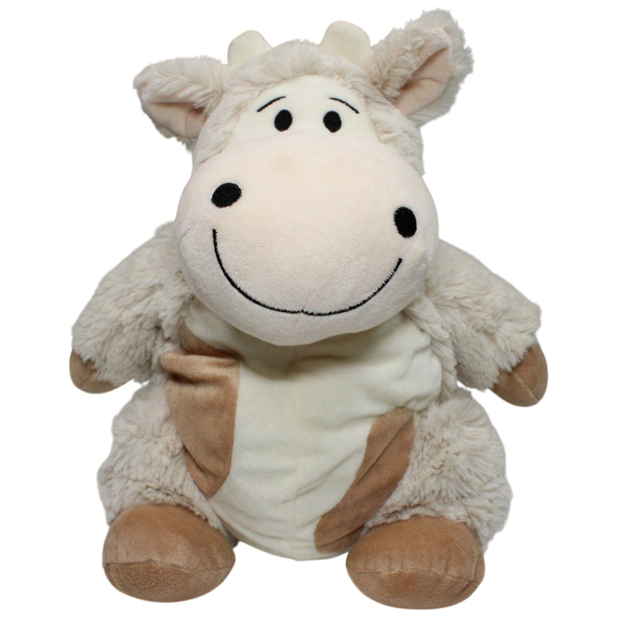 123000016964 Christoph Wildauer Zirbenkuh (mit Zirbenspänen gefülltes Kissen ) Kuscheltier Kumpel Leo 35cm Beige Braun