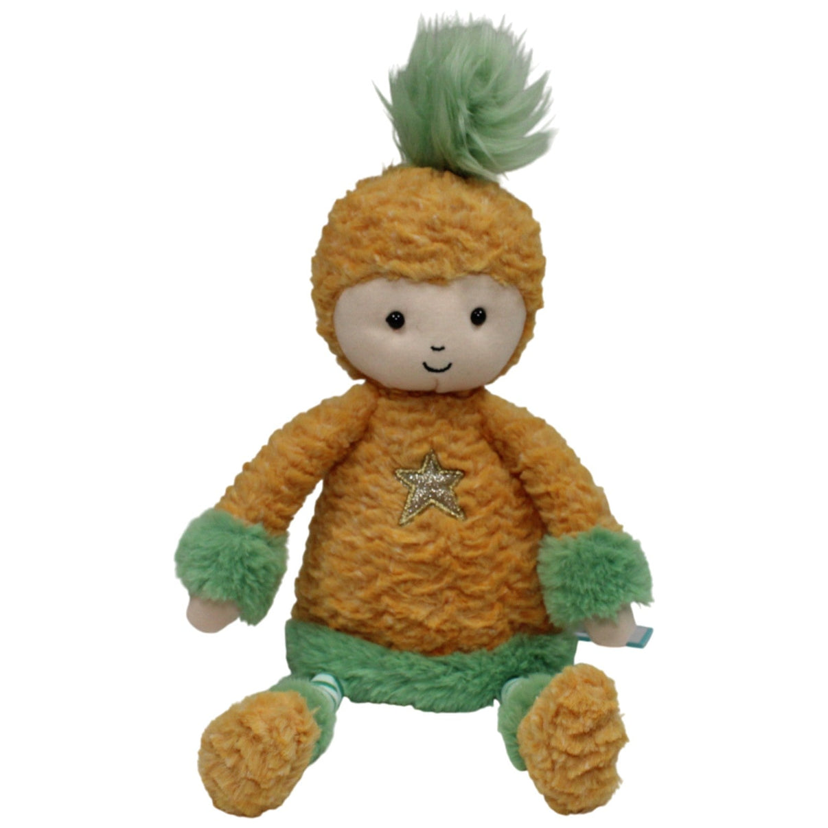 123000016972 Jellycat Perky Pineapple Top Weichpuppe Kumpel Leo 35cm Beige Grün