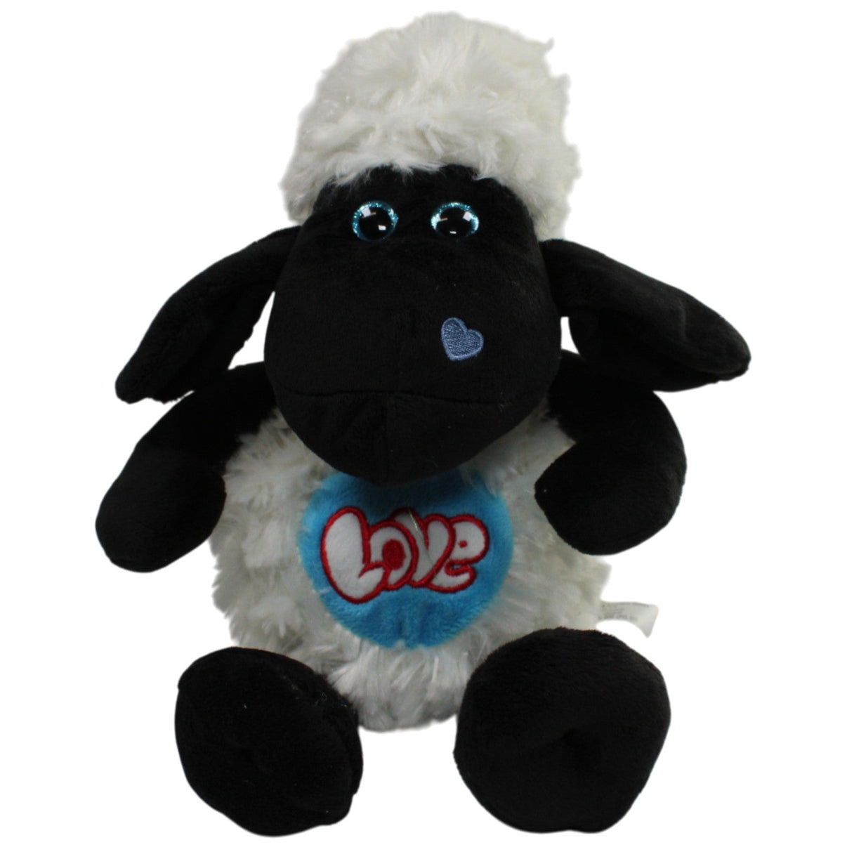 123000016979 Landahl & Baumann Schaf mit "Love" auf dem Bauch Kuscheltier Kumpel Leo 36cm Blau Gebraucht