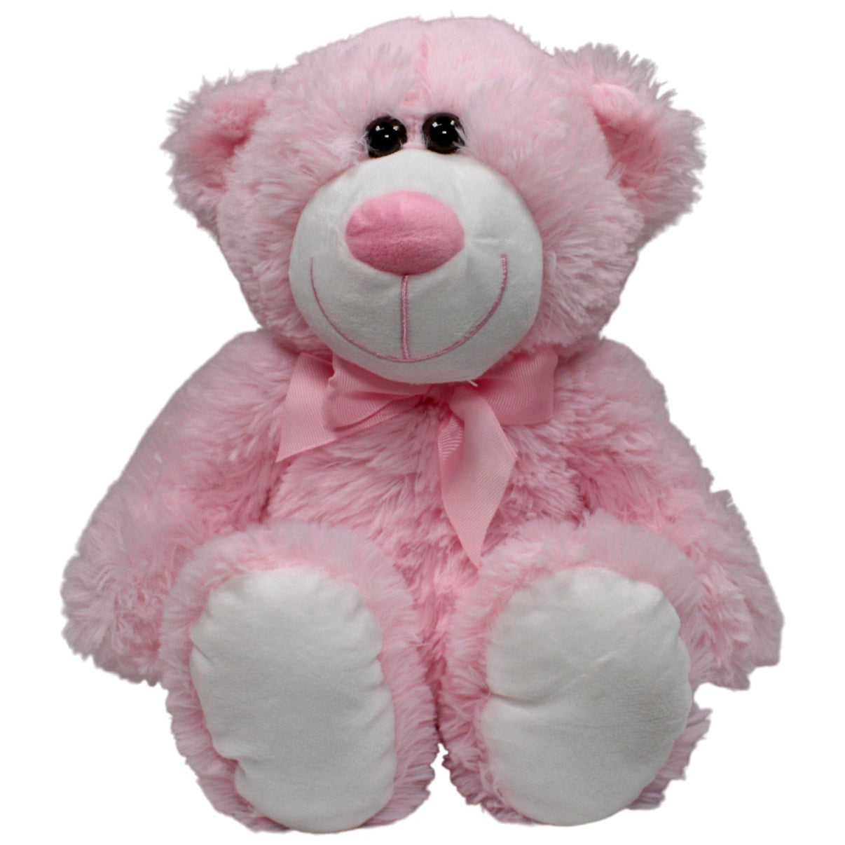 123000016992 Smiki XL Rosa Teddybär mit Schleife Kuscheltier Kumpel Leo 40cm Gebraucht Kuscheltier