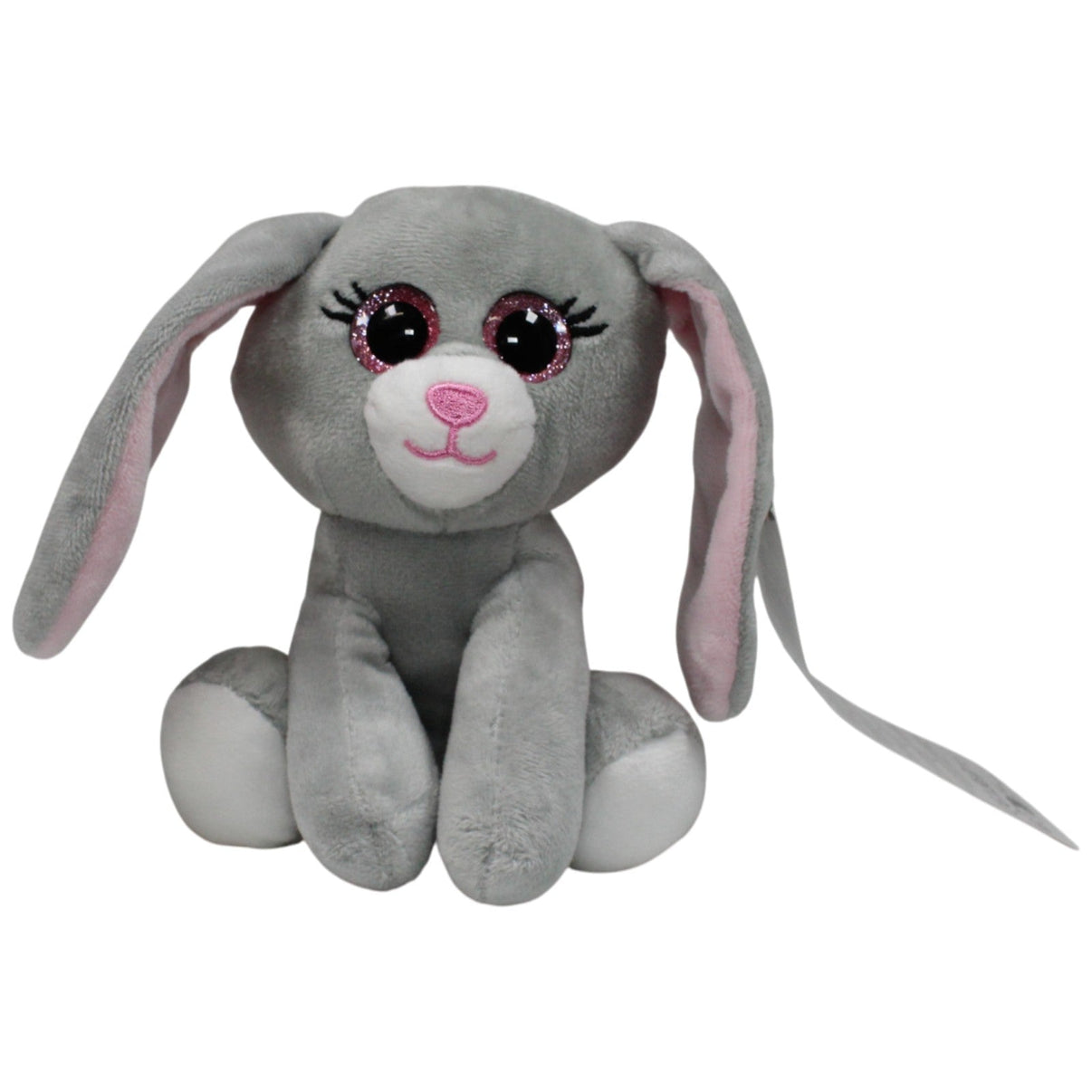 123000016993 Pepco Kleiner Hase mit Glubschaugen Kuscheltier Kumpel Leo 15cm Grau Kuscheltier