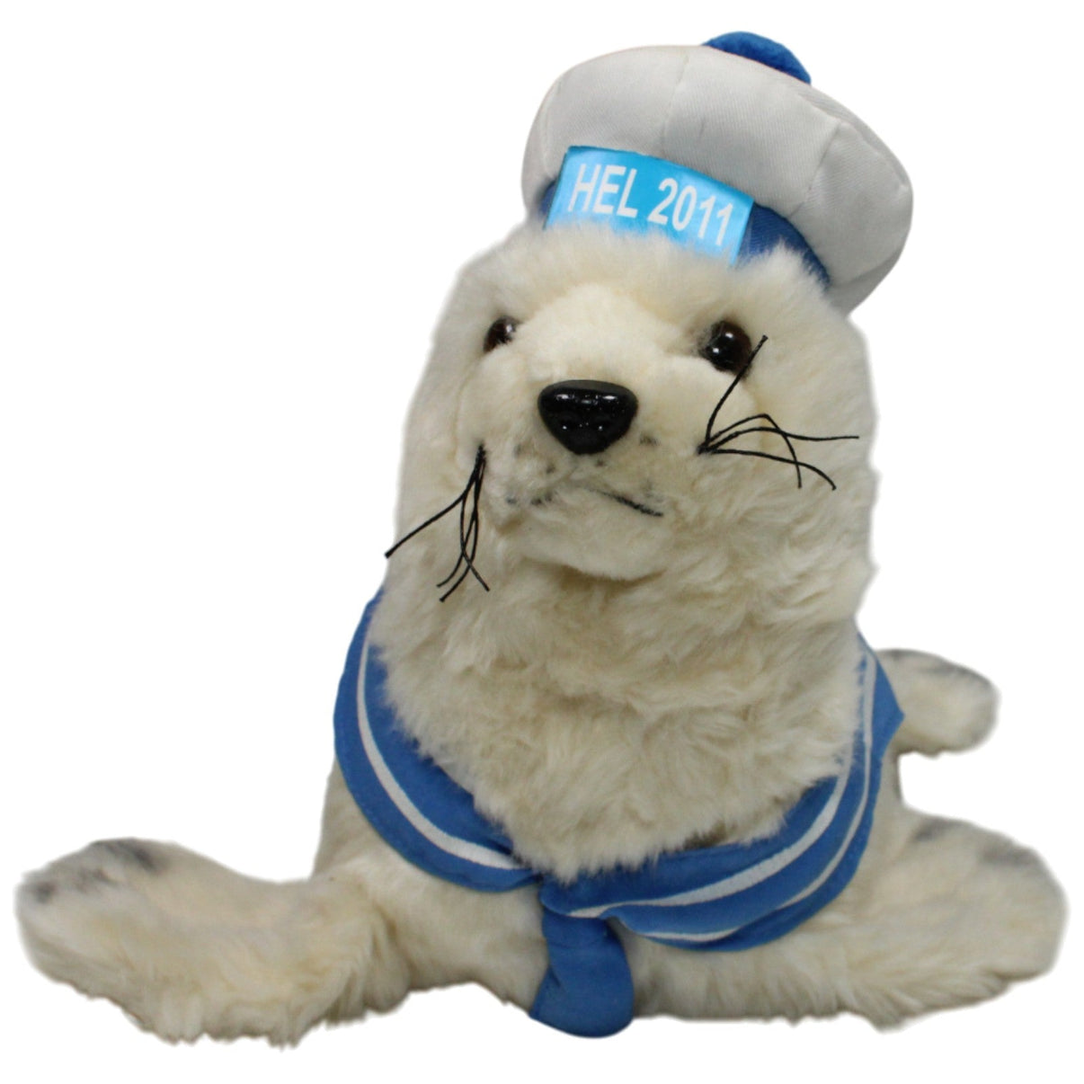 123000016994 PHU Creacio Halbinsel Hel 2011, Seehund mit Matrosen - Outfit Kuscheltier Kumpel Leo 30cm Beige Blau