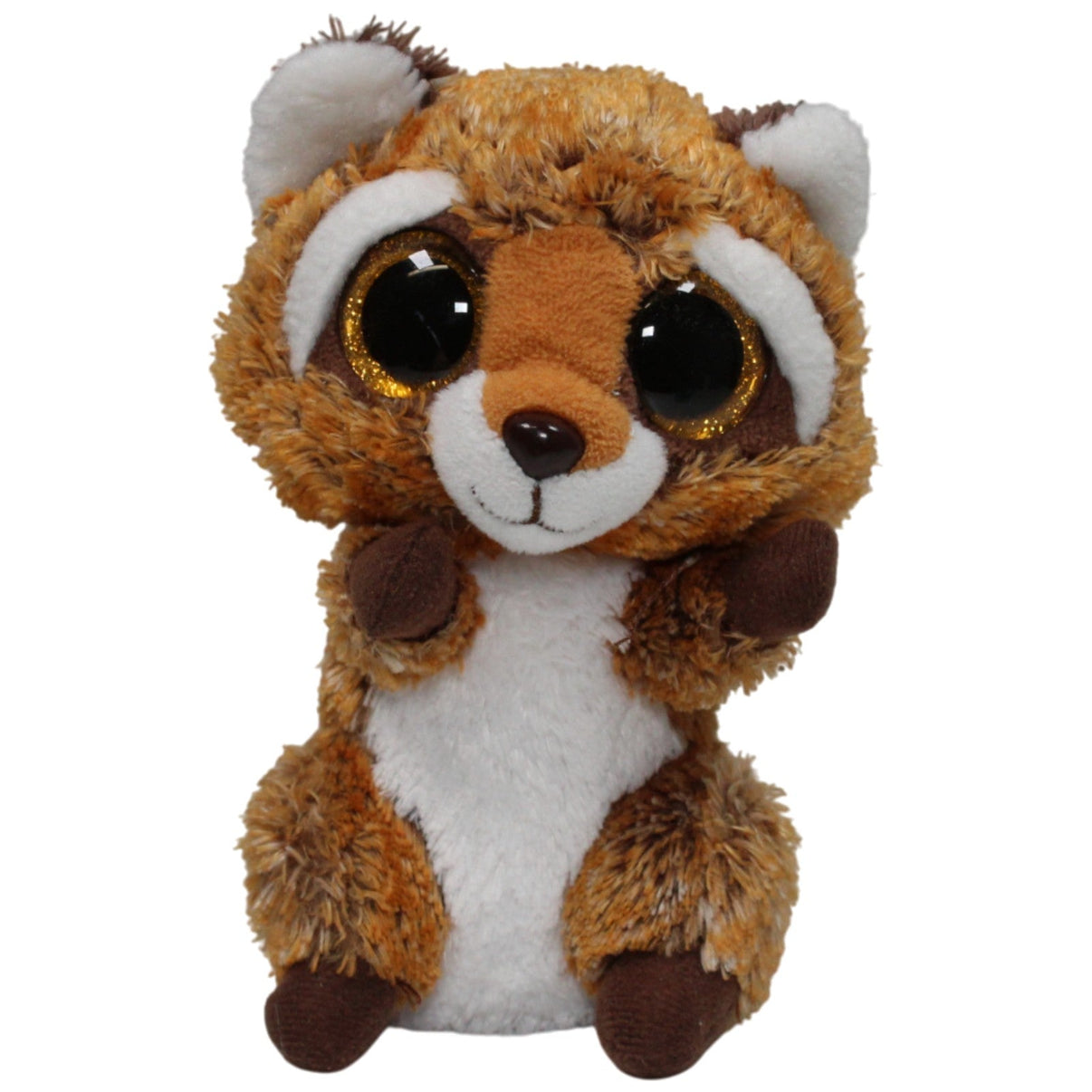 123000016997 TY Silk, Brauner Waschbär Rusty Kuscheltier Kumpel Leo 15cm 2018 Braun