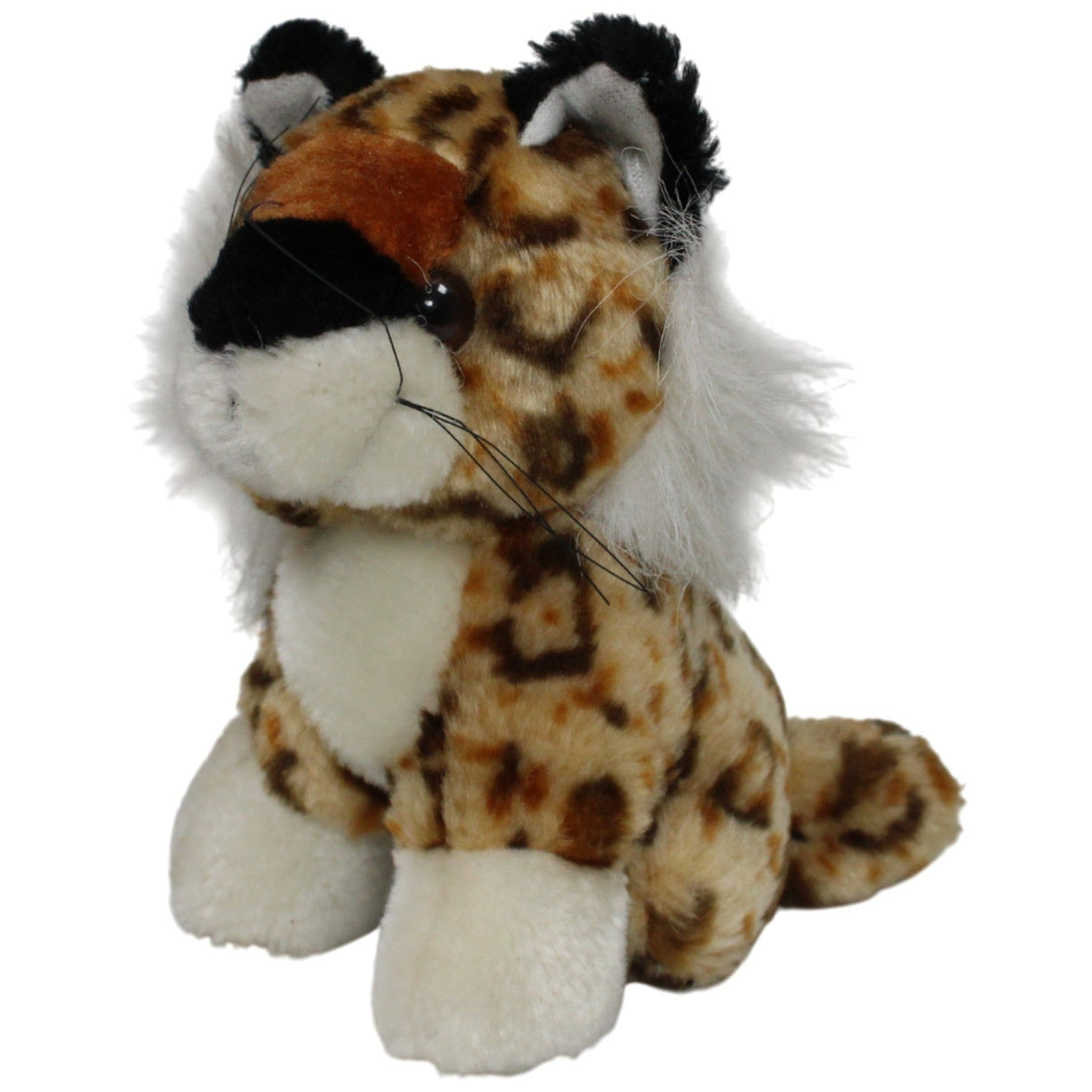123000017001 MADEJ Mini Leopard, sitzend Kuscheltier Kumpel Leo 13cm Beige Braun